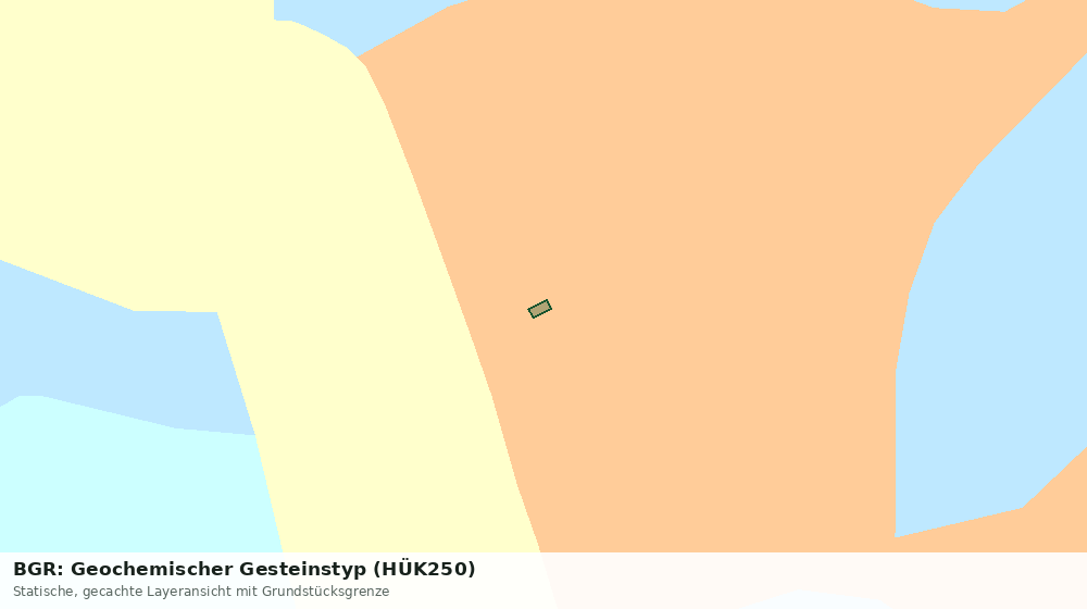 Statische Kartenansicht: BGR: Geochemischer Gesteinstyp (HÜK250)