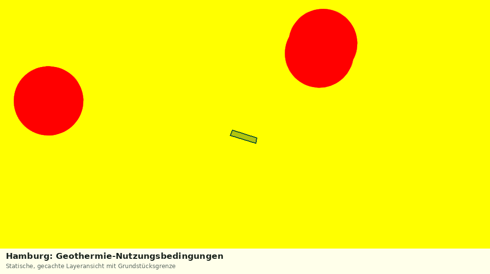 Statische Kartenansicht: Hamburg: Geothermie-Nutzungsbedingungen