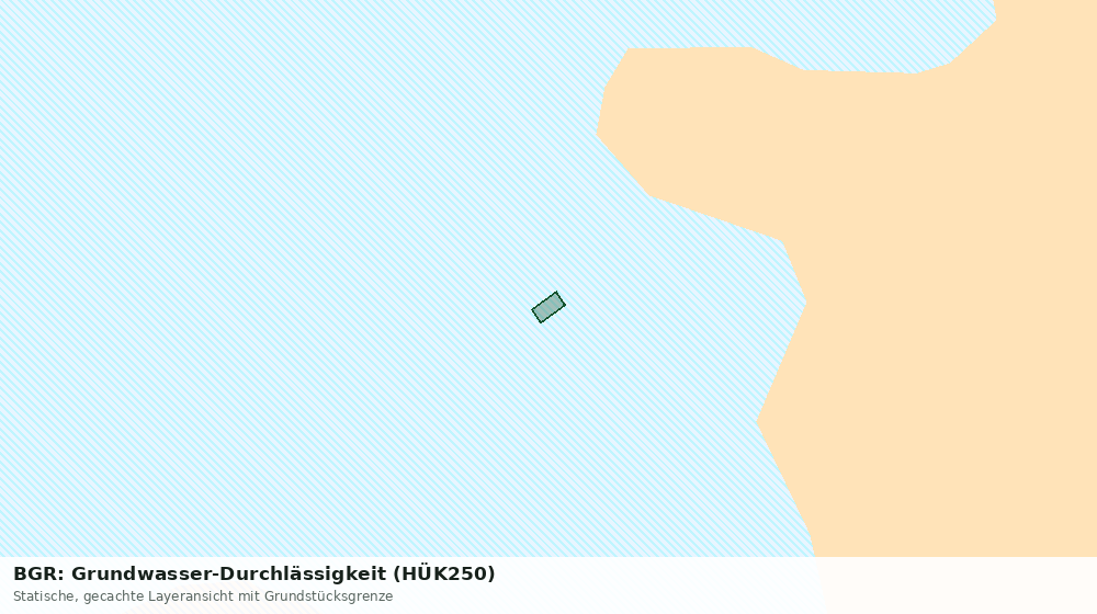 Statische Kartenansicht: BGR: Grundwasser-Durchlässigkeit (HÜK250)
