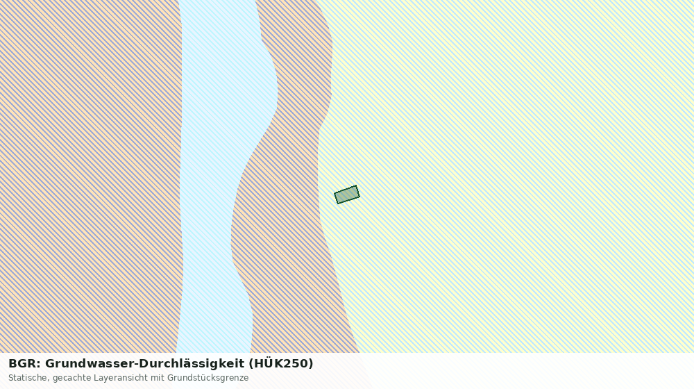 Statische Kartenansicht: BGR: Grundwasser-Durchlässigkeit (HÜK250)