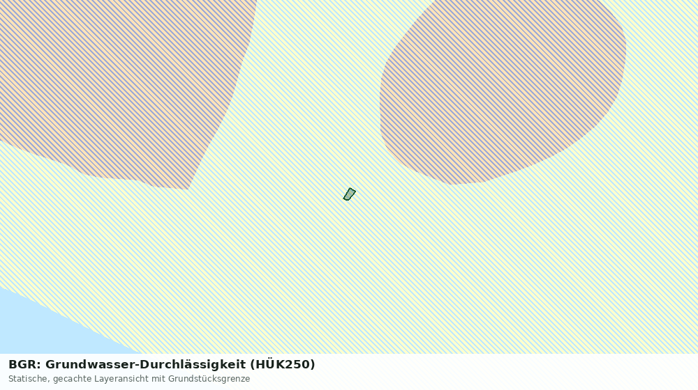 Statische Kartenansicht: BGR: Grundwasser-Durchlässigkeit (HÜK250)