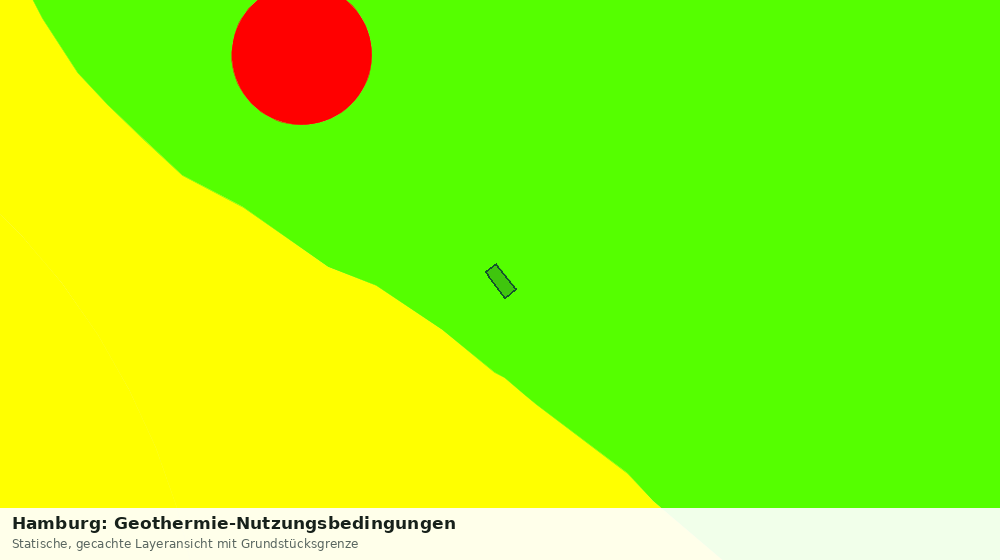 Statische Kartenansicht: Hamburg: Geothermie-Nutzungsbedingungen