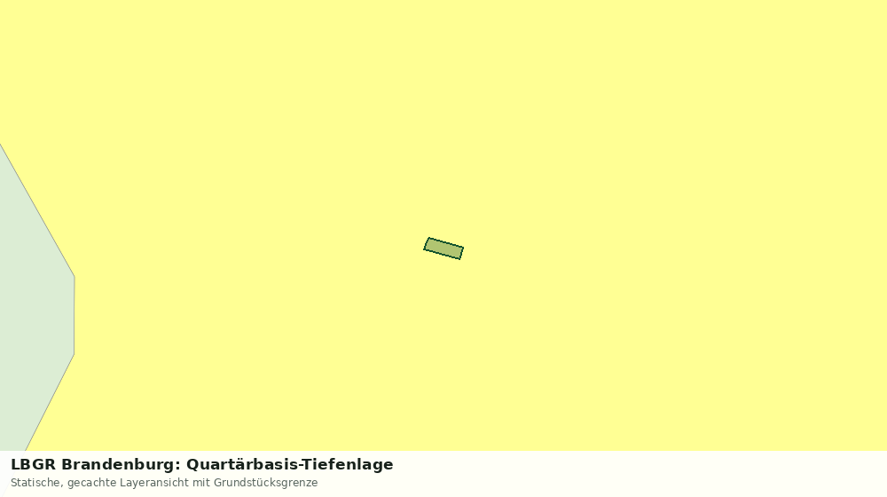 Statische Kartenansicht: LBGR Brandenburg: Quartärbasis-Tiefenlage