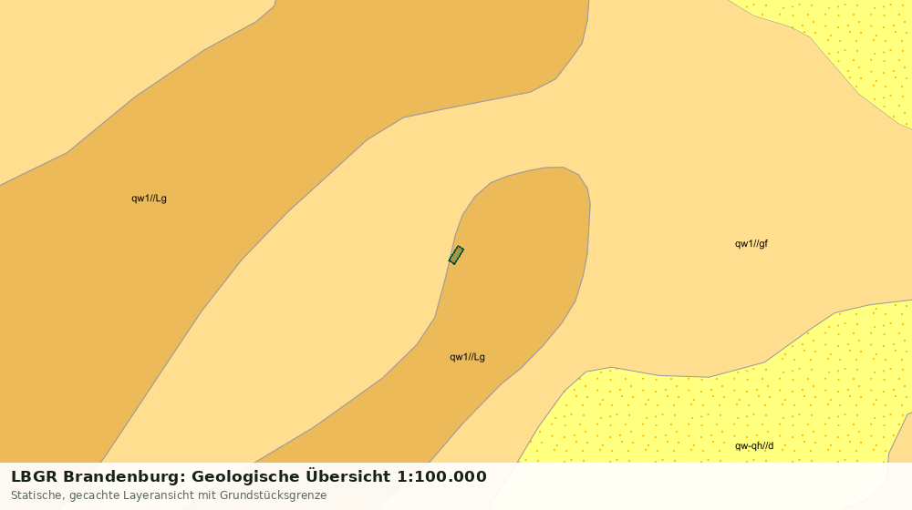 Statische Kartenansicht: LBGR Brandenburg: Geologische Übersicht 1:100.000