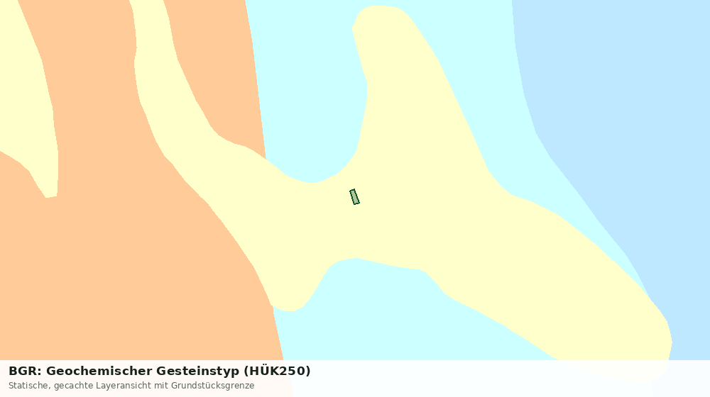 Statische Kartenansicht: BGR: Geochemischer Gesteinstyp (HÜK250)