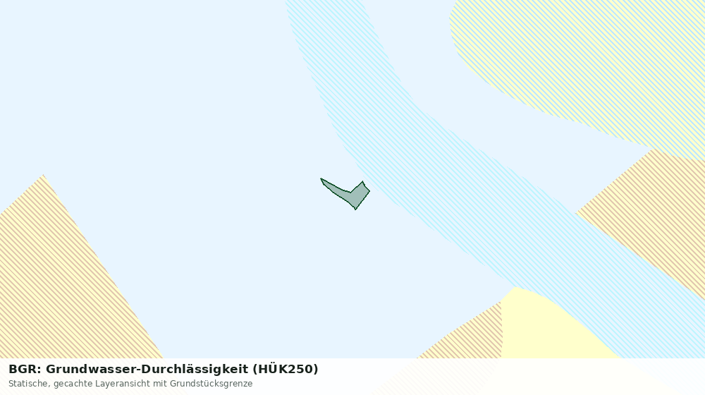 Statische Kartenansicht: BGR: Grundwasser-Durchlässigkeit (HÜK250)