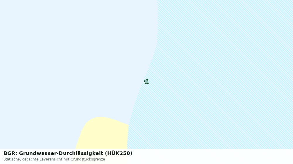 Statische Kartenansicht: BGR: Grundwasser-Durchlässigkeit (HÜK250)