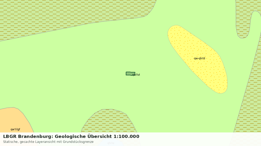 Statische Kartenansicht: LBGR Brandenburg: Geologische Übersicht 1:100.000