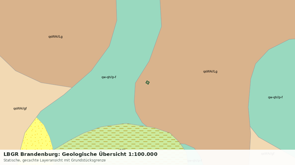 Statische Kartenansicht: LBGR Brandenburg: Geologische Übersicht 1:100.000