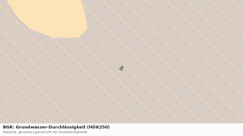 Statische Kartenansicht: BGR: Grundwasser-Durchlässigkeit (HÜK250)