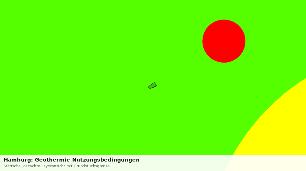 Statische Kartenansicht: Hamburg: Geothermie-Nutzungsbedingungen