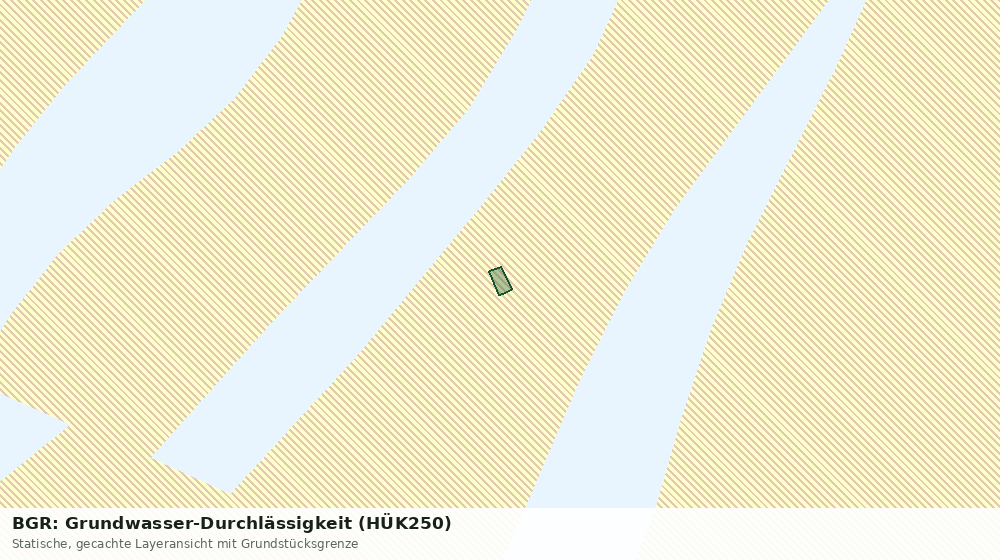 Statische Kartenansicht: BGR: Grundwasser-Durchlässigkeit (HÜK250)