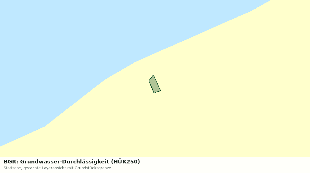 Statische Kartenansicht: BGR: Grundwasser-Durchlässigkeit (HÜK250)