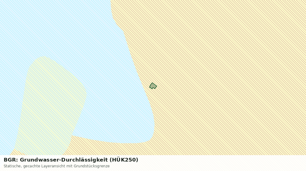 Statische Kartenansicht: BGR: Grundwasser-Durchlässigkeit (HÜK250)