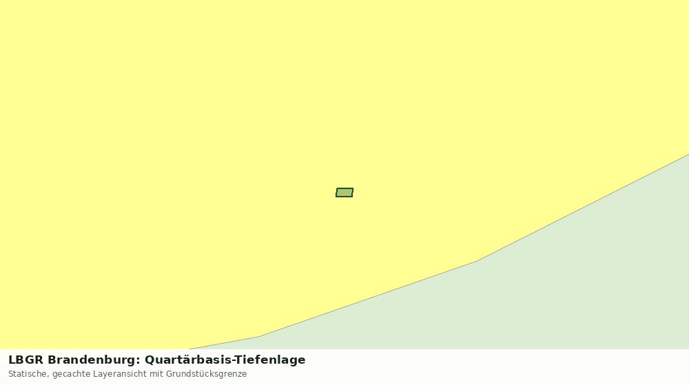 Statische Kartenansicht: LBGR Brandenburg: Quartärbasis-Tiefenlage