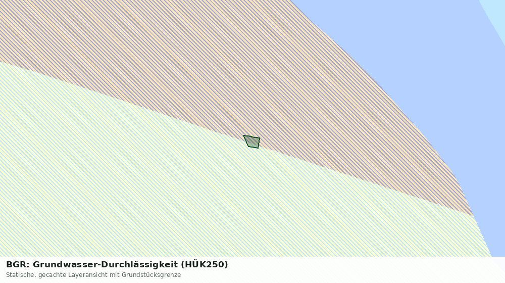 Statische Kartenansicht: BGR: Grundwasser-Durchlässigkeit (HÜK250)