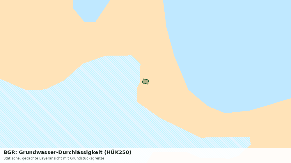 Statische Kartenansicht: BGR: Grundwasser-Durchlässigkeit (HÜK250)