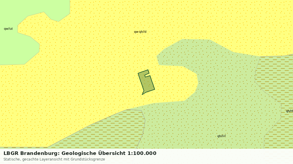 Statische Kartenansicht: LBGR Brandenburg: Geologische Übersicht 1:100.000