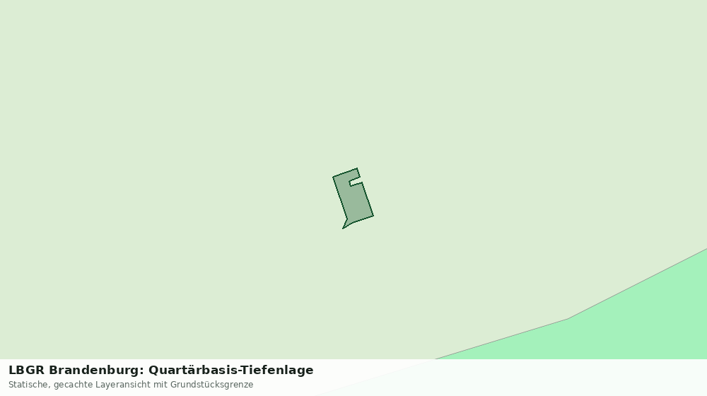 Statische Kartenansicht: LBGR Brandenburg: Quartärbasis-Tiefenlage