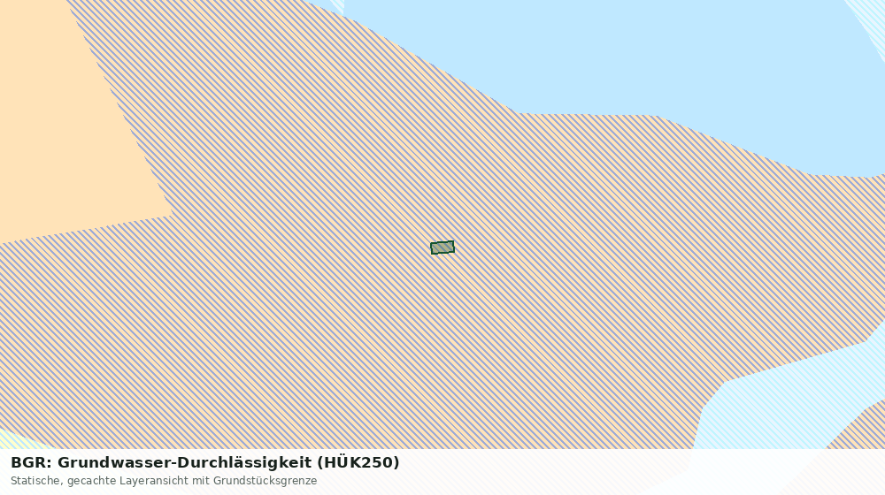 Statische Kartenansicht: BGR: Grundwasser-Durchlässigkeit (HÜK250)