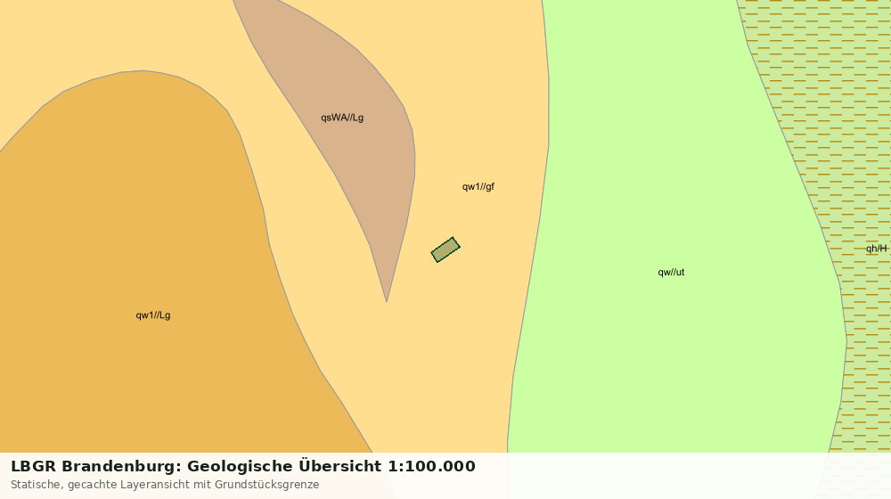 Statische Kartenansicht: LBGR Brandenburg: Geologische Übersicht 1:100.000