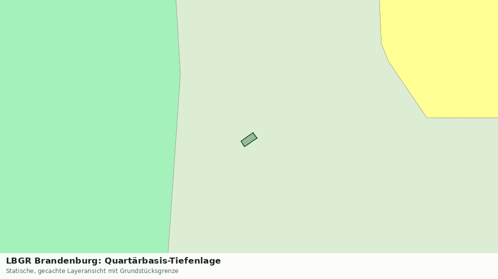 Statische Kartenansicht: LBGR Brandenburg: Quartärbasis-Tiefenlage