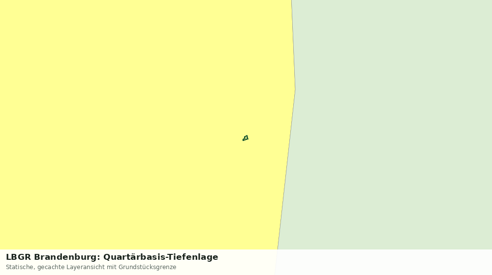 Statische Kartenansicht: LBGR Brandenburg: Quartärbasis-Tiefenlage
