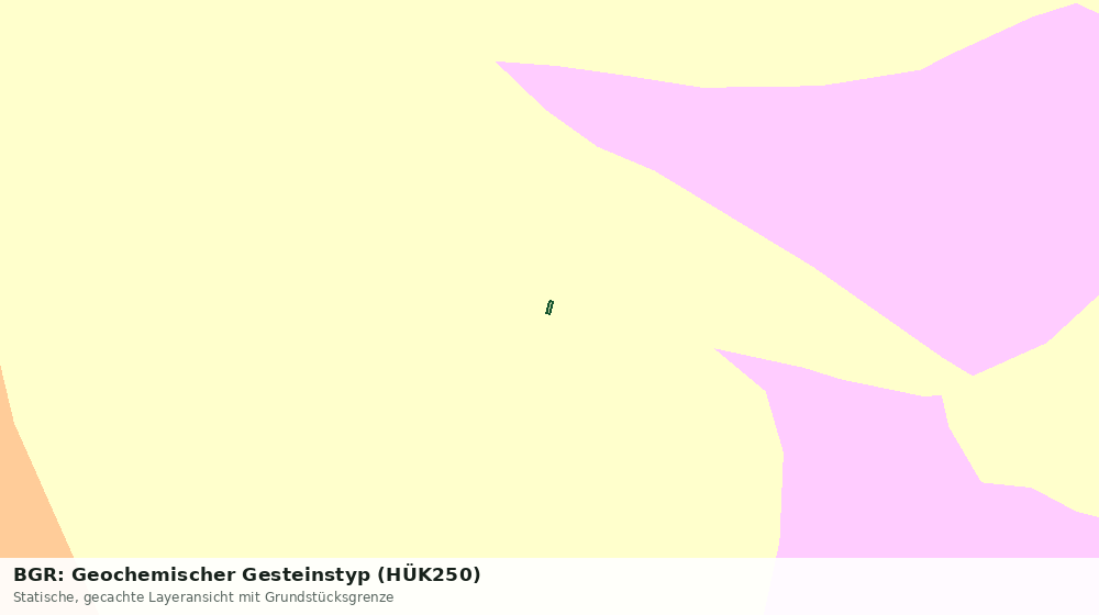 Statische Kartenansicht: BGR: Geochemischer Gesteinstyp (HÜK250)