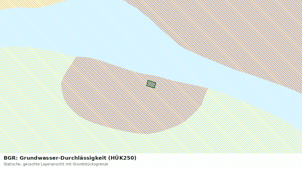 Statische Kartenansicht: BGR: Grundwasser-Durchlässigkeit (HÜK250)