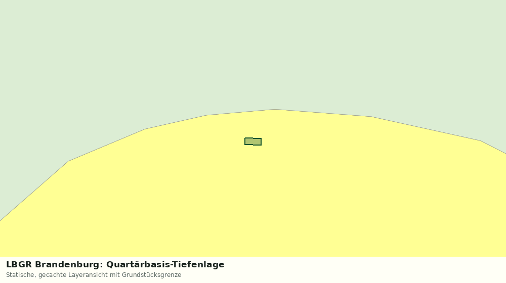 Statische Kartenansicht: LBGR Brandenburg: Quartärbasis-Tiefenlage