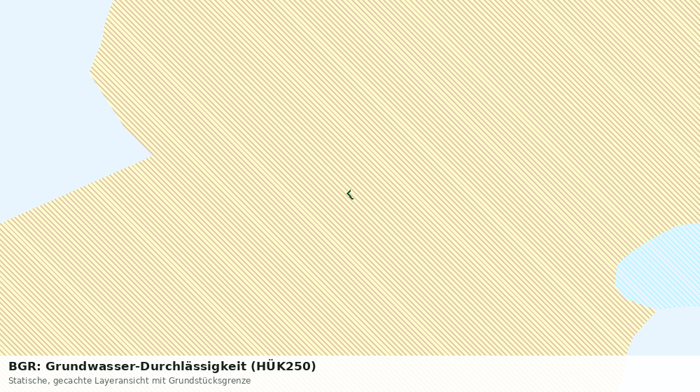 Statische Kartenansicht: BGR: Grundwasser-Durchlässigkeit (HÜK250)