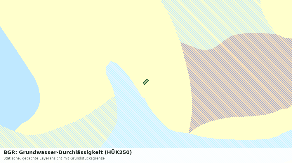 Statische Kartenansicht: BGR: Grundwasser-Durchlässigkeit (HÜK250)