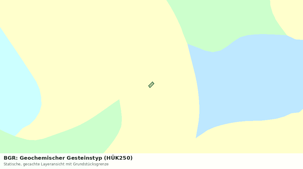 Statische Kartenansicht: BGR: Geochemischer Gesteinstyp (HÜK250)