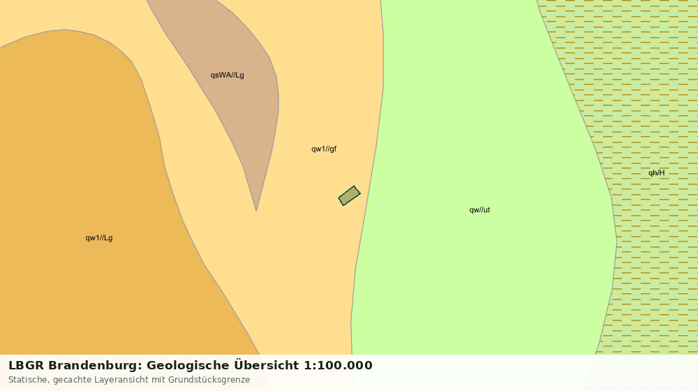 Statische Kartenansicht: LBGR Brandenburg: Geologische Übersicht 1:100.000