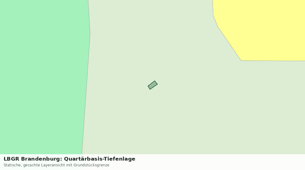 Statische Kartenansicht: LBGR Brandenburg: Quartärbasis-Tiefenlage