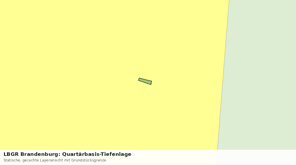 Statische Kartenansicht: LBGR Brandenburg: Quartärbasis-Tiefenlage