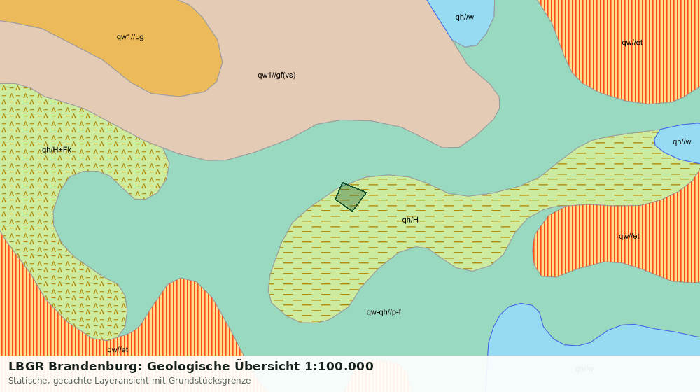Statische Kartenansicht: LBGR Brandenburg: Geologische Übersicht 1:100.000