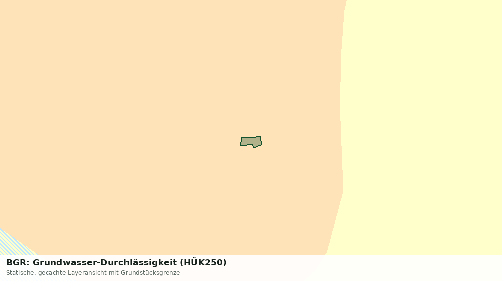 Statische Kartenansicht: BGR: Grundwasser-Durchlässigkeit (HÜK250)