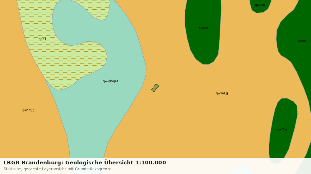 Statische Kartenansicht: LBGR Brandenburg: Geologische Übersicht 1:100.000