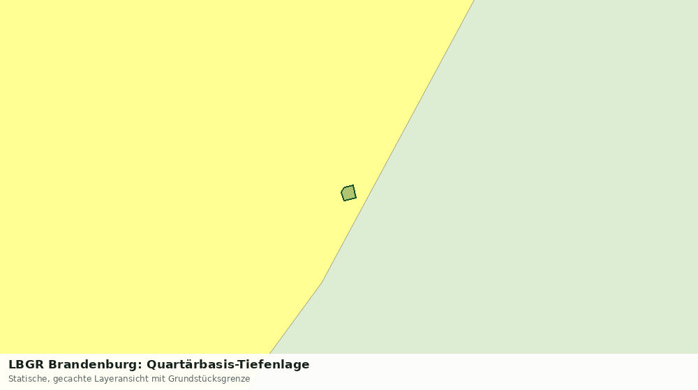 Statische Kartenansicht: LBGR Brandenburg: Quartärbasis-Tiefenlage