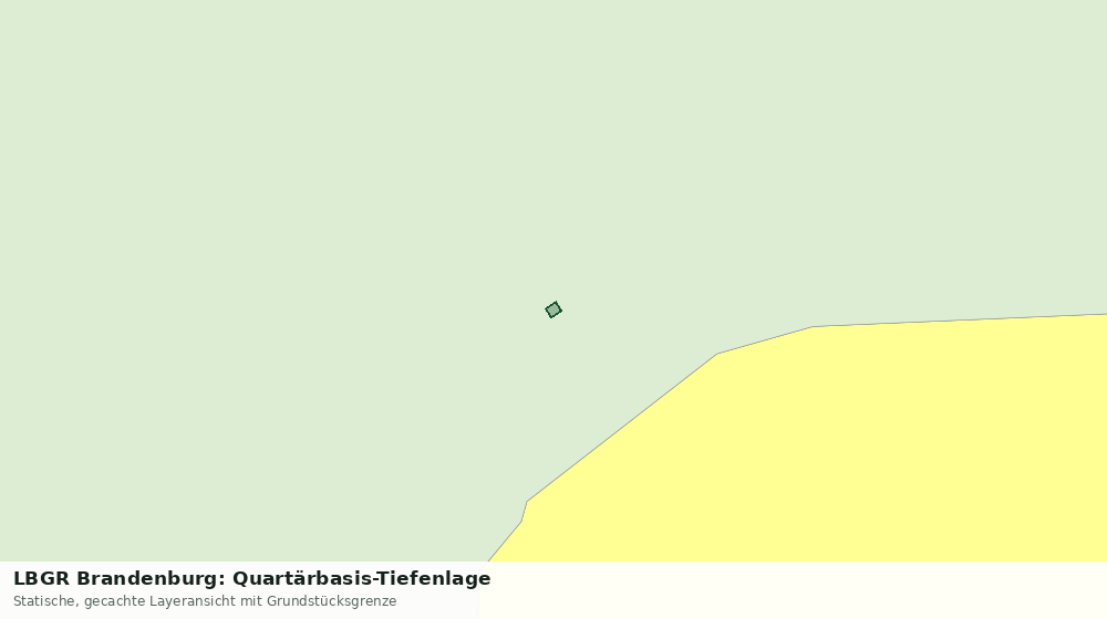 Statische Kartenansicht: LBGR Brandenburg: Quartärbasis-Tiefenlage