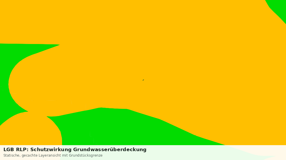 Statische Kartenansicht: LGB RLP: Schutzwirkung Grundwasserüberdeckung