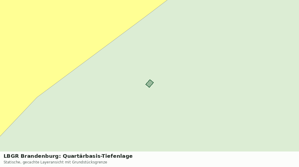 Statische Kartenansicht: LBGR Brandenburg: Quartärbasis-Tiefenlage