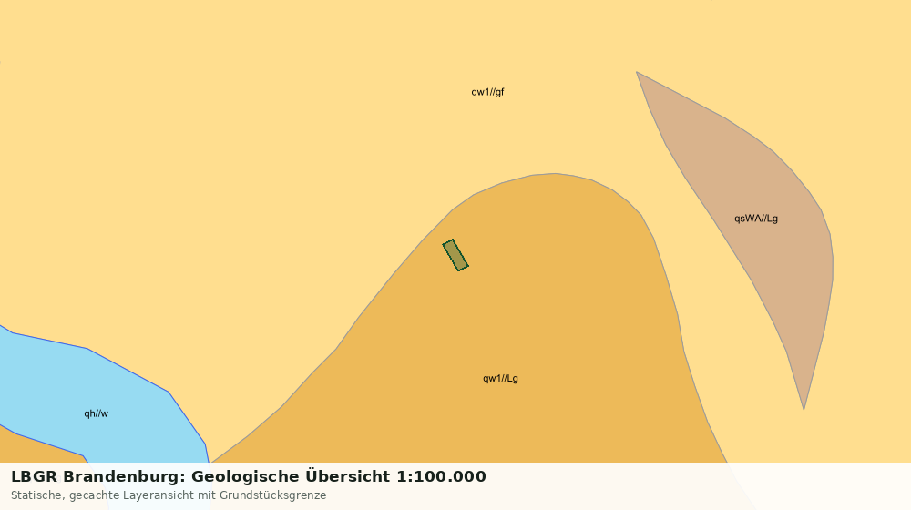 Statische Kartenansicht: LBGR Brandenburg: Geologische Übersicht 1:100.000