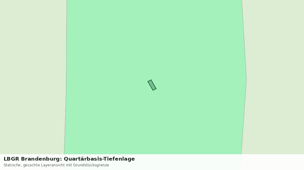 Statische Kartenansicht: LBGR Brandenburg: Quartärbasis-Tiefenlage