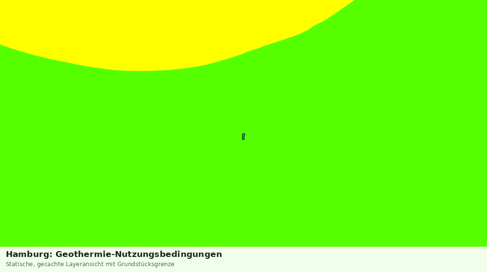 Statische Kartenansicht: Hamburg: Geothermie-Nutzungsbedingungen