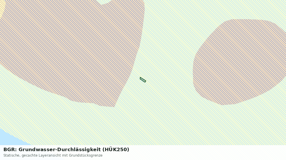 Statische Kartenansicht: BGR: Grundwasser-Durchlässigkeit (HÜK250)