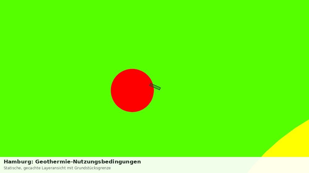 Statische Kartenansicht: Hamburg: Geothermie-Nutzungsbedingungen