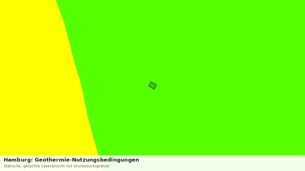 Statische Kartenansicht: Hamburg: Geothermie-Nutzungsbedingungen
