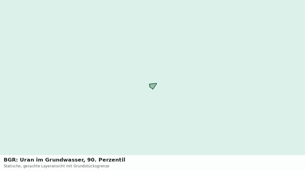Statische Kartenansicht: BGR: Uran im Grundwasser, 90. Perzentil